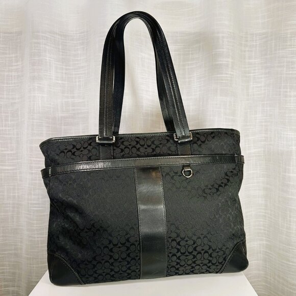 Coach Signature Multifunction Large Travel Tote Baby Diaper Bag - Picture 1 of 13